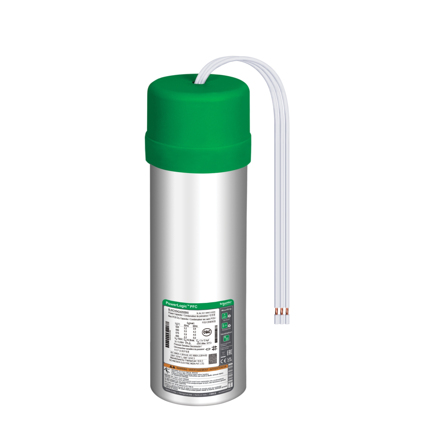 BLRCH042A050B48 Конденсатор VarPlus Can 4,2 кВАр 480В Schneider Electric PowerLogic 