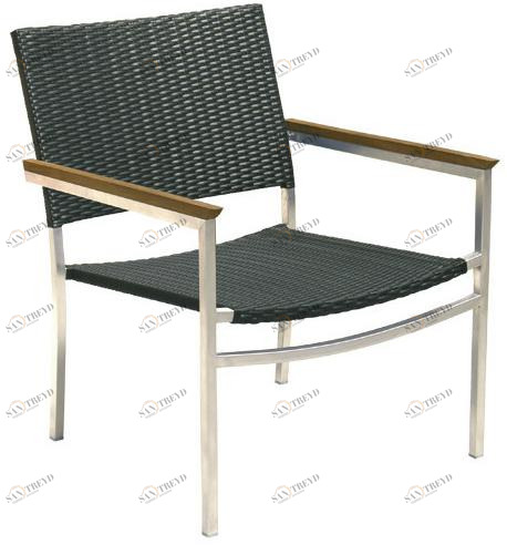 Il Giardino di Legno Штабелируемое садовое кресло из полиэтилена с подлокотниками Berbeda 5302