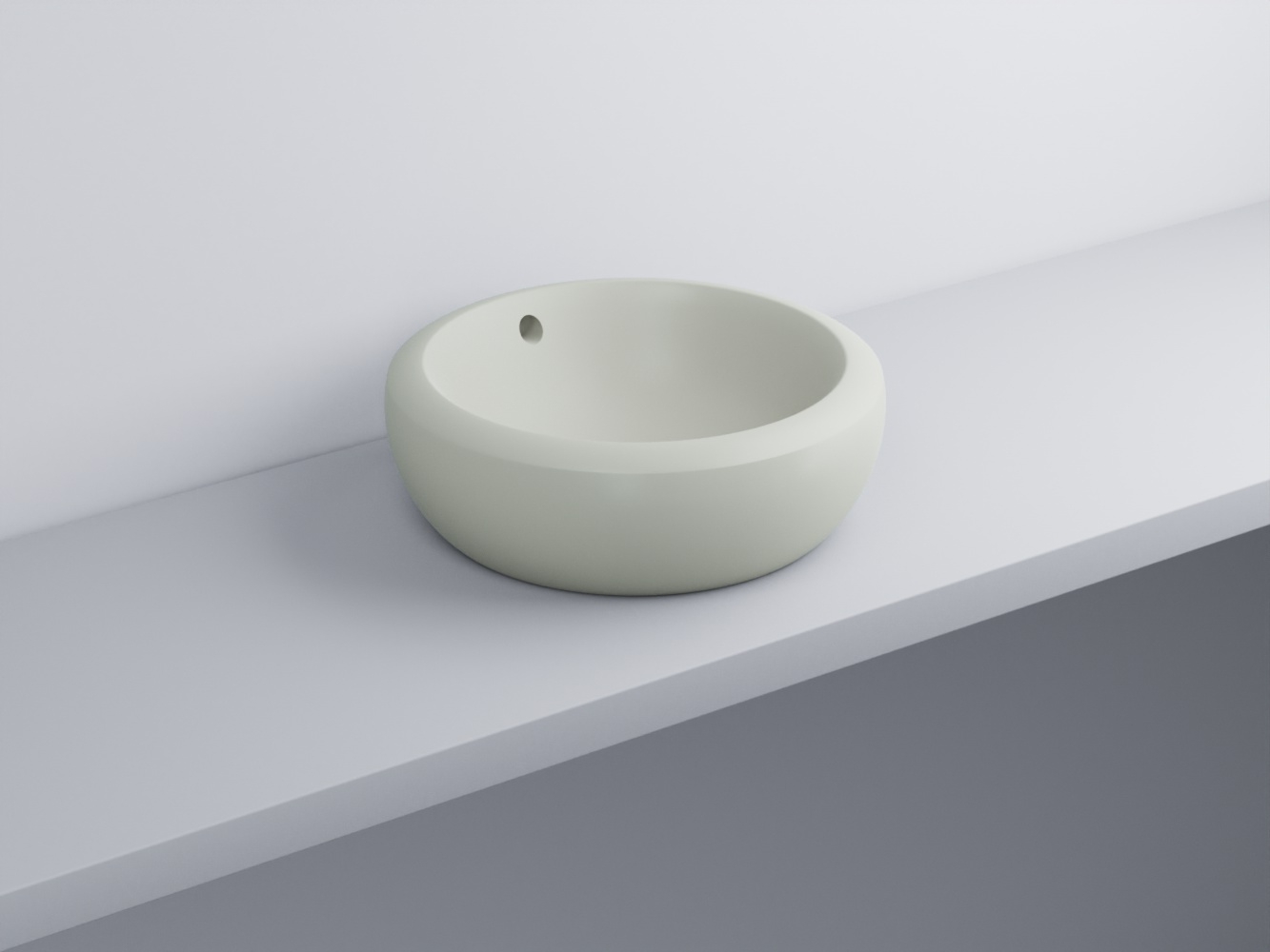 FLLA45-PM Раковина накладная прямоугольная 45 cielo Fluid Ceramica Cielo