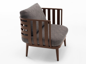 Алюминиевое садовое кресло с подлокотниками