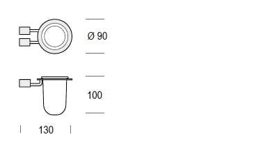 Травленое стекло настенный держатель зубной щетки De Rosso дурман ARCH-00107273 - Вид №1