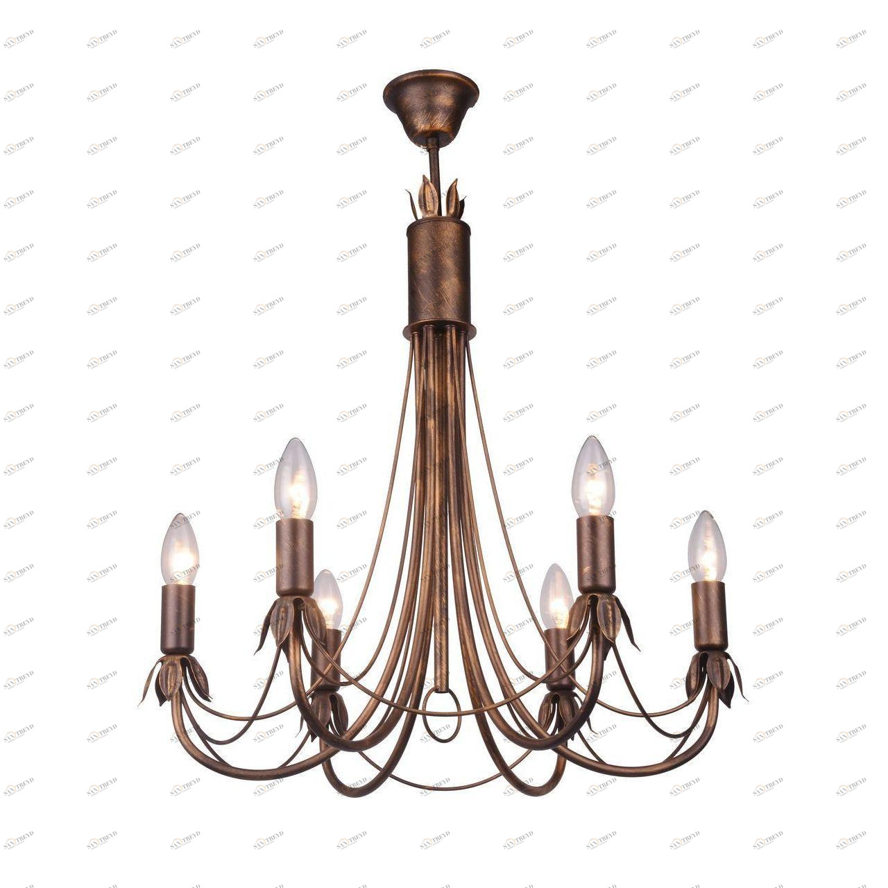 Подвесная люстра Toplight Lucinda TL7350D-06BR TOPLIGHT LUCINDA 186745 Бронза 