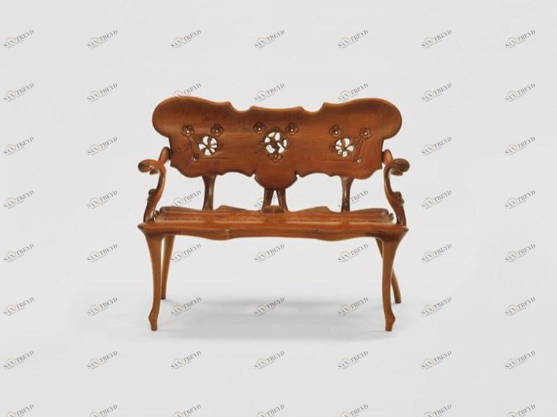 BD Barcelona Design Скамья из массива дерева со спинкой Calvet sun-id-1456686