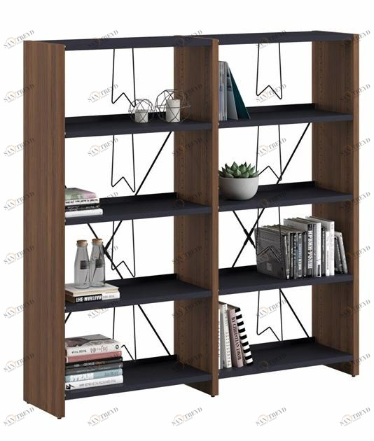 Ersa Отдельно стоящий настенный книжный шкаф из меламина и металла sun-id-1423547