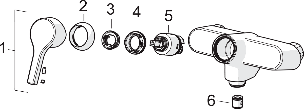 Oras 3915HY Смеситель для умывальника 3915HY Saga Style Хром  - Вид №4