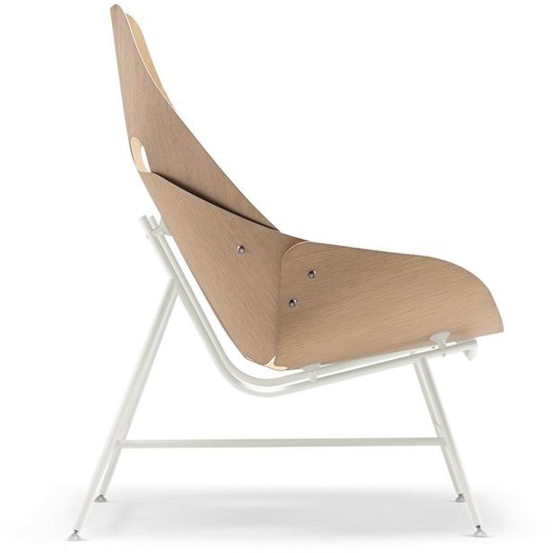 Alias Кресло из фанерованной древесины с высокой спинкой Time 53a / 53b - Вид №2