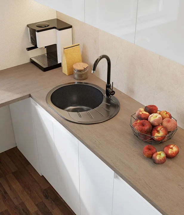 Кухонная мойка Искусственный камень RONDO S584 GranFest R-580L-S584 - Вид №5
