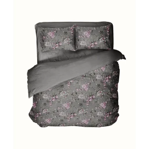 Комплект постельного белья Шуйские Ситцы Гардения двуспальный бязь серый