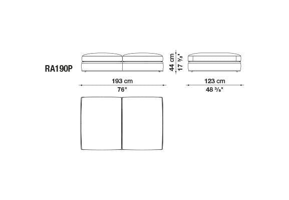 Ткань диван B&B Italia Ричард ARCH-00082196 - Вид №51
