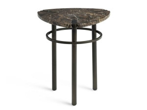 Мраморный треугольный журнальный столик