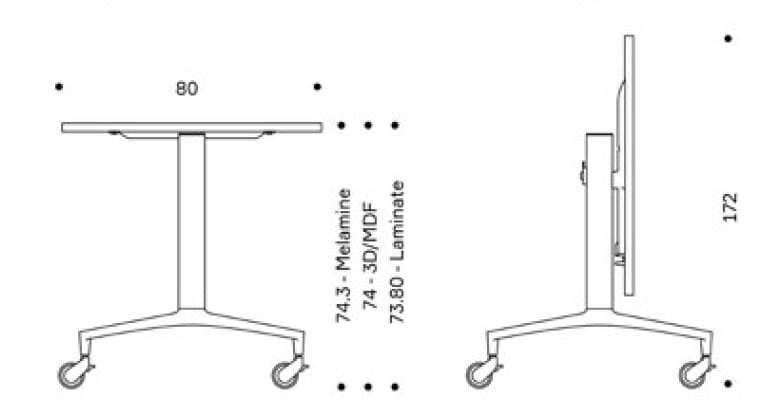 Стол на колесах с откидным верхом IBEBI Ulisses ARCH-00036068 - Вид №2