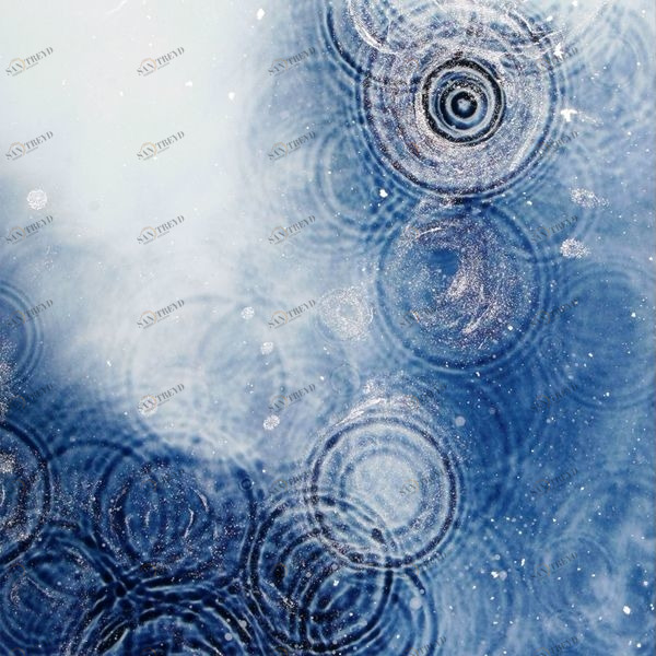 Арт-панель на холсте Alex Turco Liquid Dreams In The Blue Rain INTHEBLUERAIN