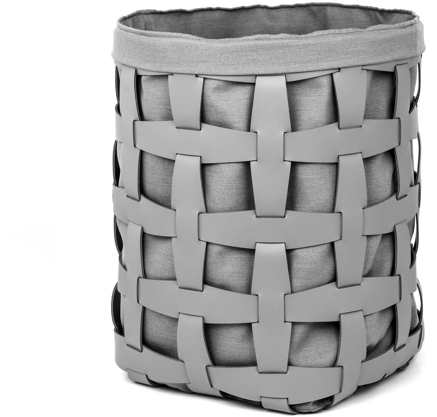 Корзина с крючком - 40X40XH60 см / регенерированная кожа_coffee