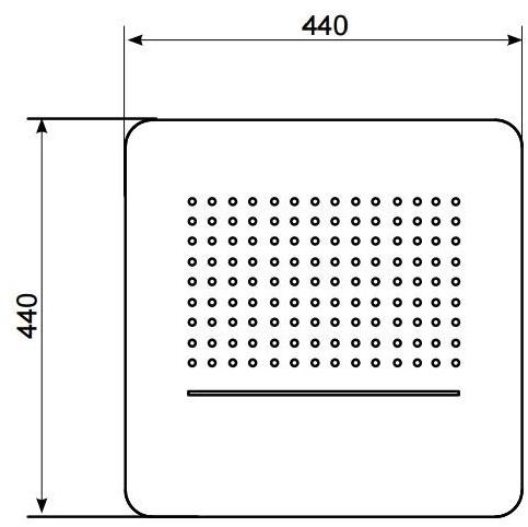 KRION Лейка дождевого душа потолочная Touch sun-id-1491081 - Вид №2