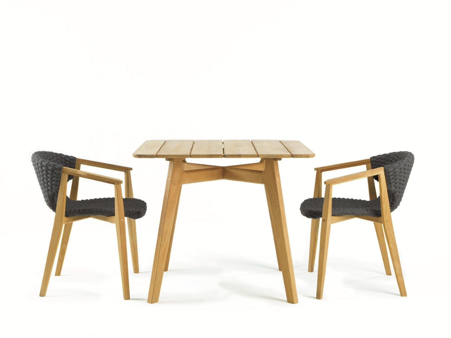 Квадратный стол из тикового дерева Ethimo Knit ARCH-00090267 - Вид №7