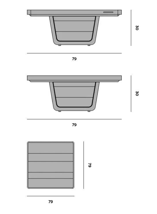 Квадратный стол из тикового дерева MANUTTI Cobi ARCH-00089443 - Вид №9