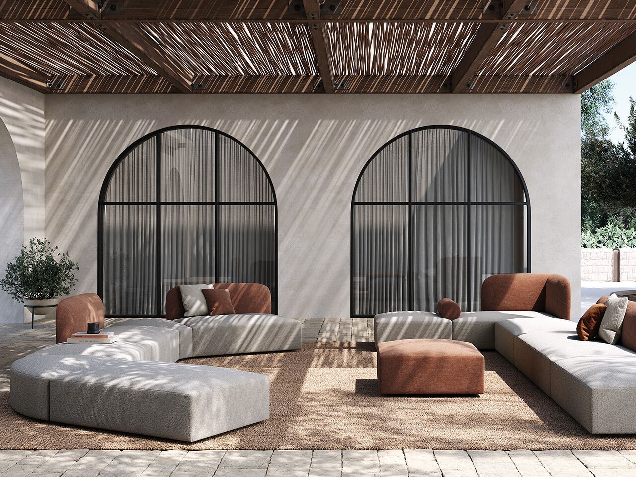 Ткань сад диван FREZZA Alplus Lounge Outdoor ARCH-00078615 - Вид №3