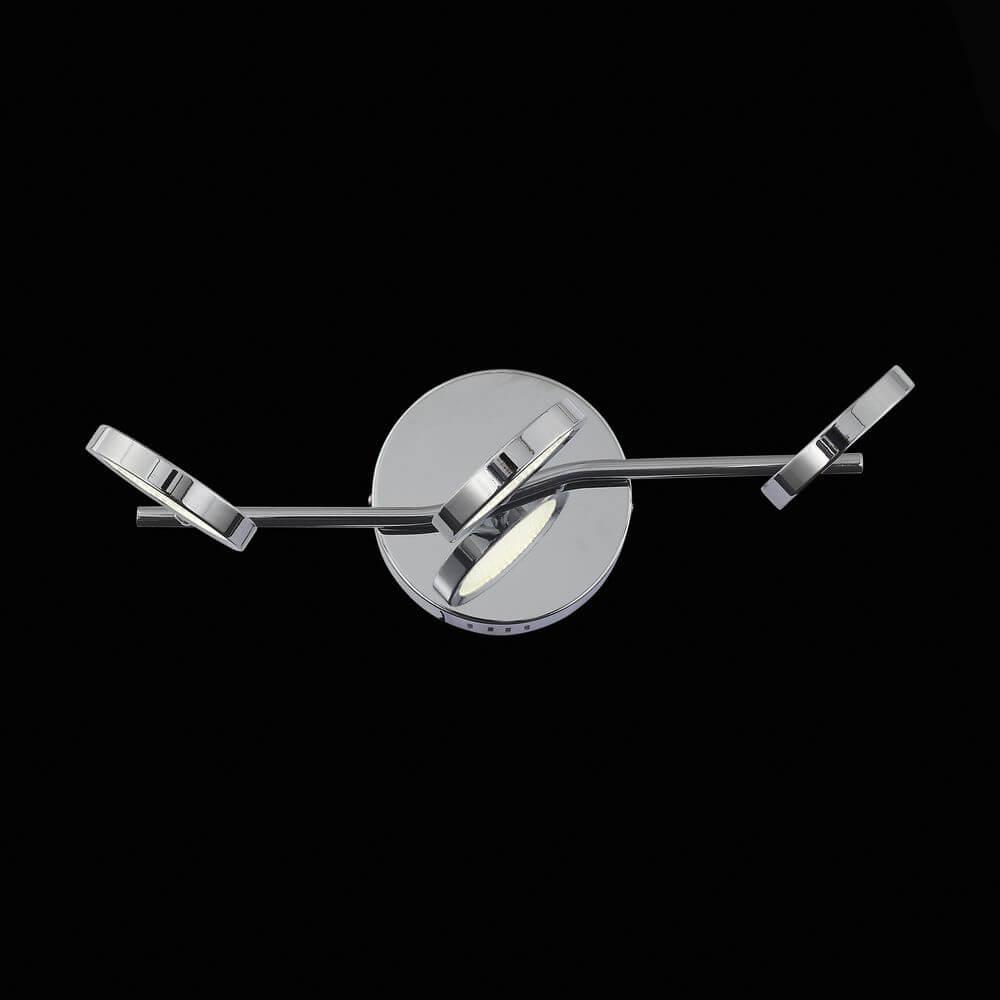 Спот настенный светодиодный на 3 лампы хром Gruppo SL576.101.03 ST LUCE GRUPPO 00-3924107 Хром  - Вид №1