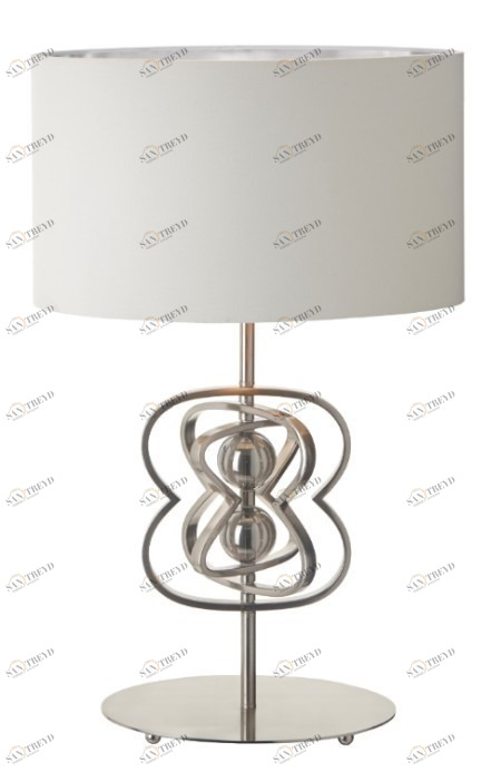 Настольная лампа CB Infinity Satin от RVAstley 50100 RVASTLEY ИНТЕРЬЕРНЫЕ 062133 Белый;хром 