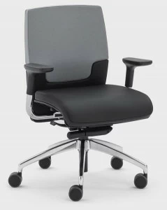 Viganò Кожаное офисное кресло с регулируемой высотой и подлокотниками Madam office