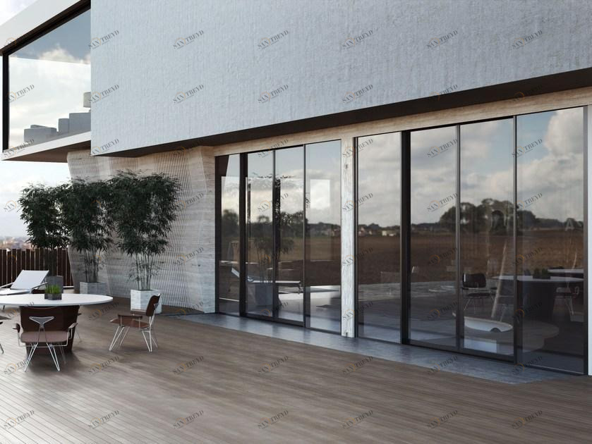 Alumil Раздвижное окно со скрытой рамкой Smartia systems sun-id-1426234