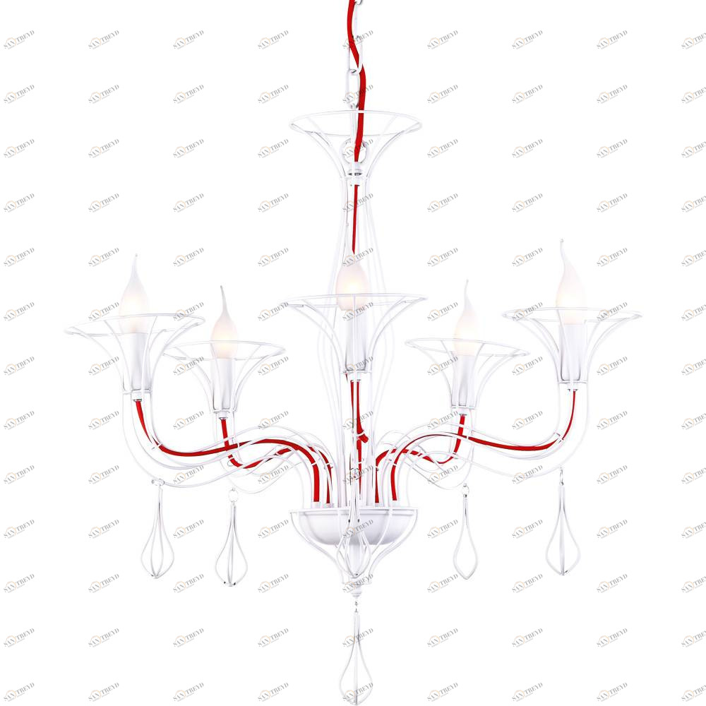 Подвесная люстра Arte Lamp Artefact A3225LM-5WH белая ARTE LAMP ДИЗАЙНЕРСКИЕ, ARTEFACT WHITE 056530 Белый 