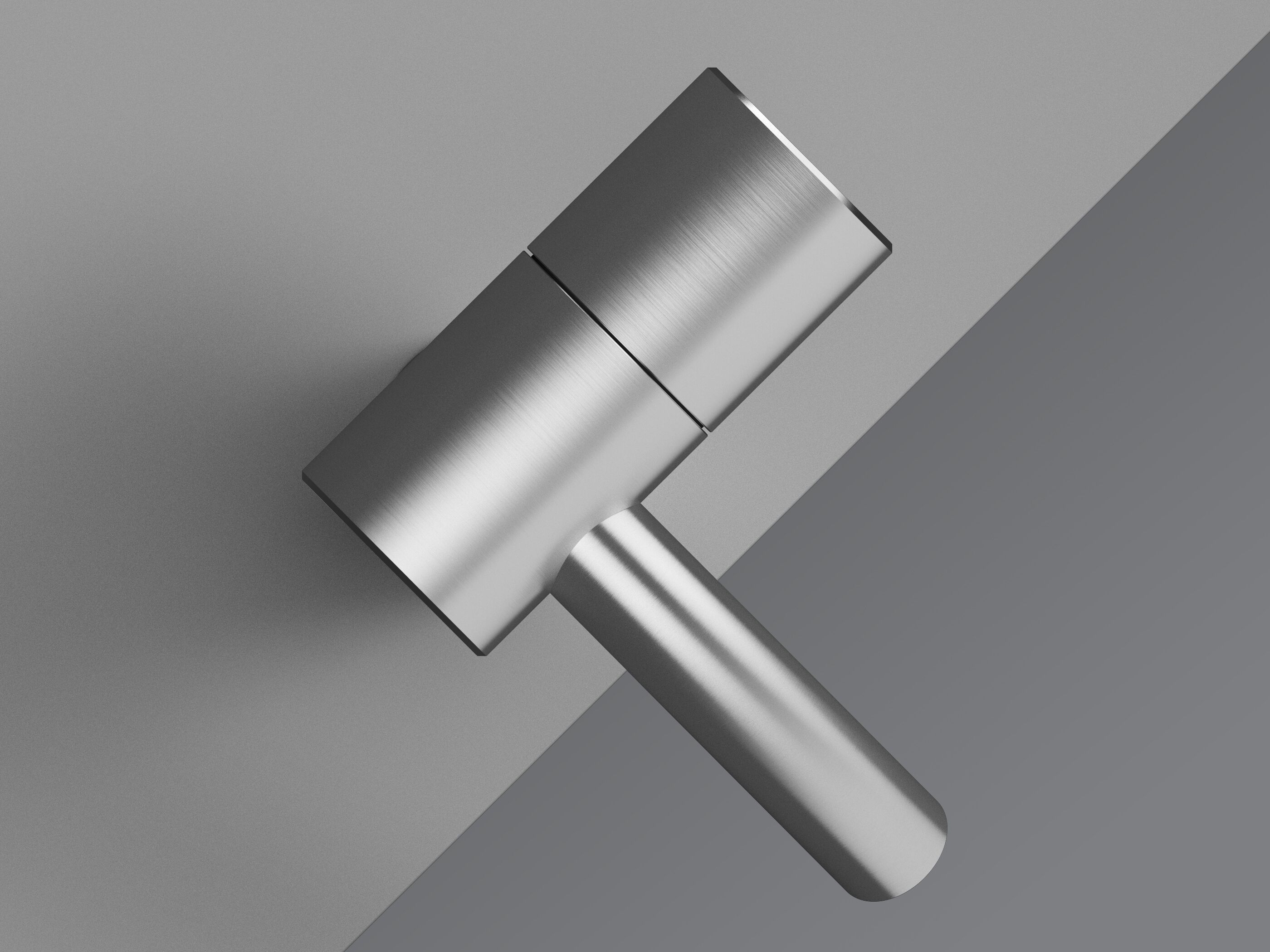 Waschtisch-Mischbatterie aus Stahl zur Standmontage mit progressiver Kartusche Quadrodesign Hum ARCH-00076049 - Вид №3