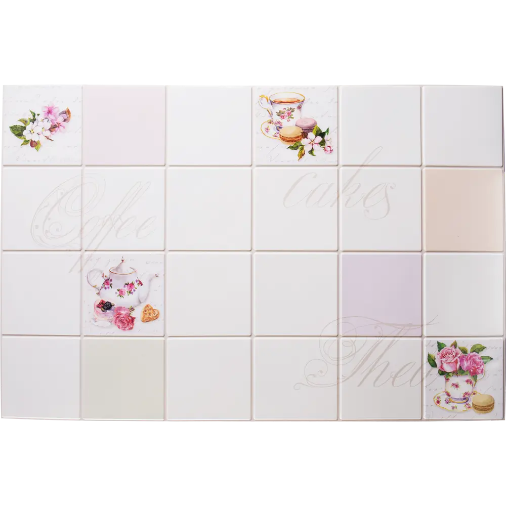 Листовая панель ПВХ Плитка чайная 902x601x0.5 мм 0.54 м² GRACE STLM-2136672 - Вид №2