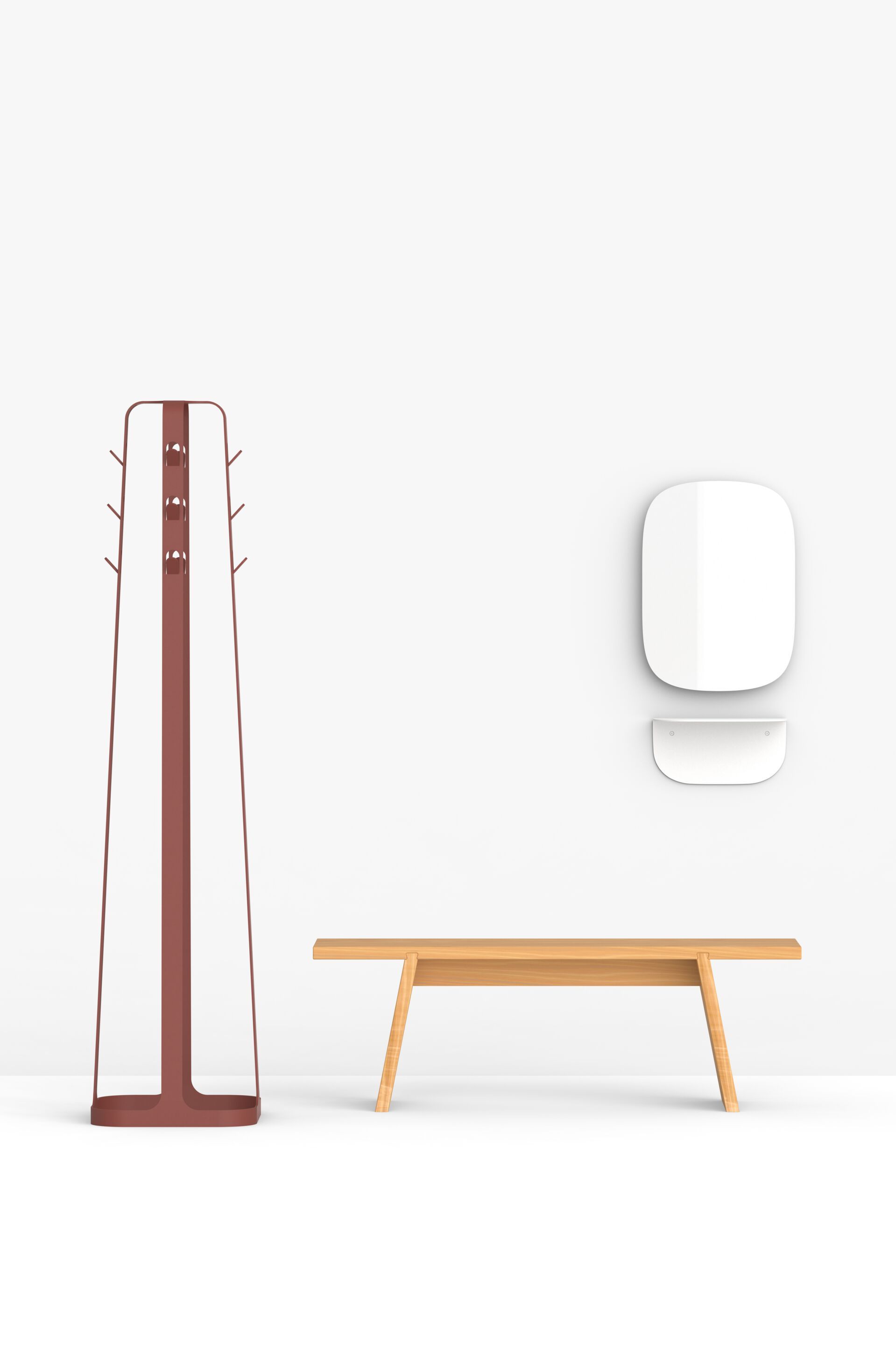 Стальная напольная вешалка с порошковым покрытием FUNCTIONALS DODICI ARCH-00028160 - Вид №8