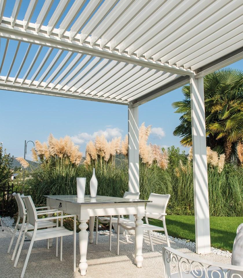 MV Living Отдельностоящая алюминиевая пергола с регулируемыми жалюзи Bioclimatiche sun-id-1397812 - Вид №4