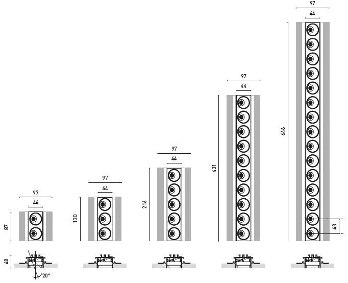 Arkoslight Алюминиевый потолочный линейный световой профиль для точечных светильников Black foster custom sun-id-1455112 - Вид №14