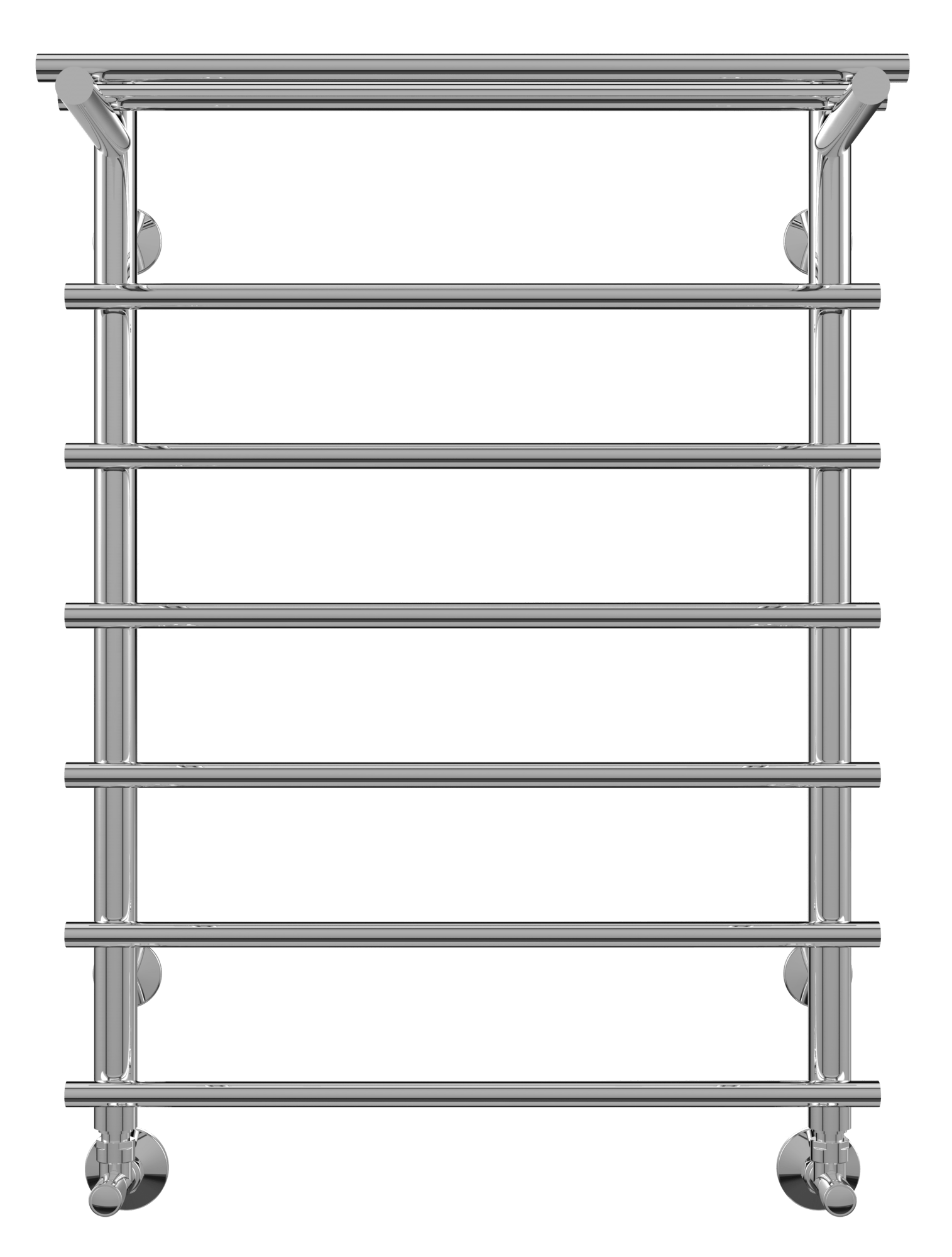 4670030723888 СТАНДАРТ Ватра с полкой П7 500х696 Полотенцесушитель TERMINUS Нержавеющая сталь - Вид №1