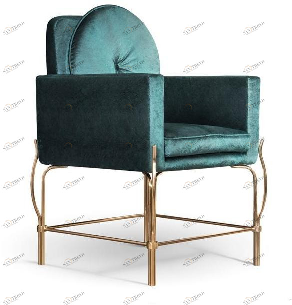 KOKET Мягкое бархатное кресло с подлокотниками sun-id-1425838