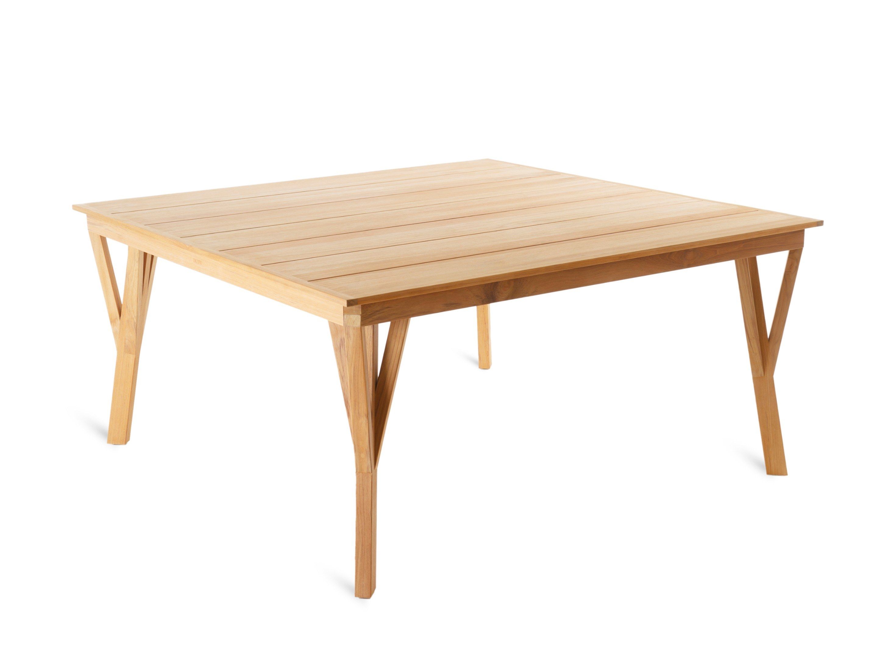 Квадратный стол из тикового дерева Unopiù Synthesis ARCH-00130483