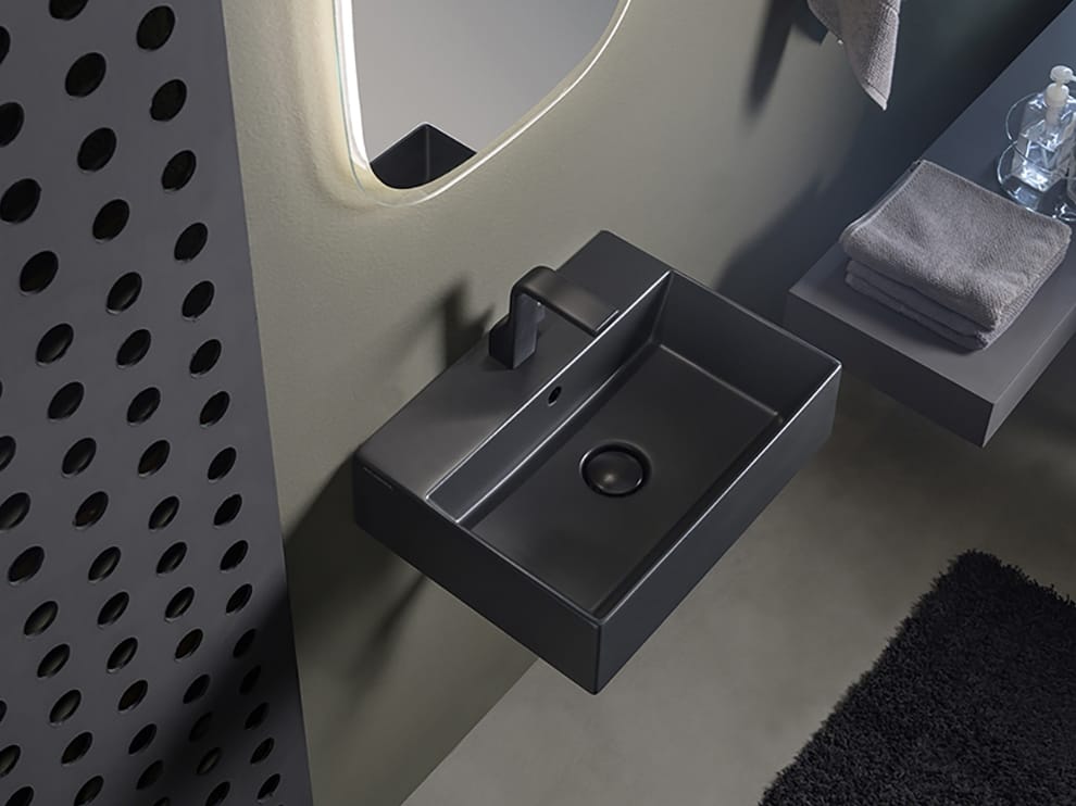 Керамическая прямоугольная подвесная раковина Ceramica Flaminia AppLight ARCH-00004389