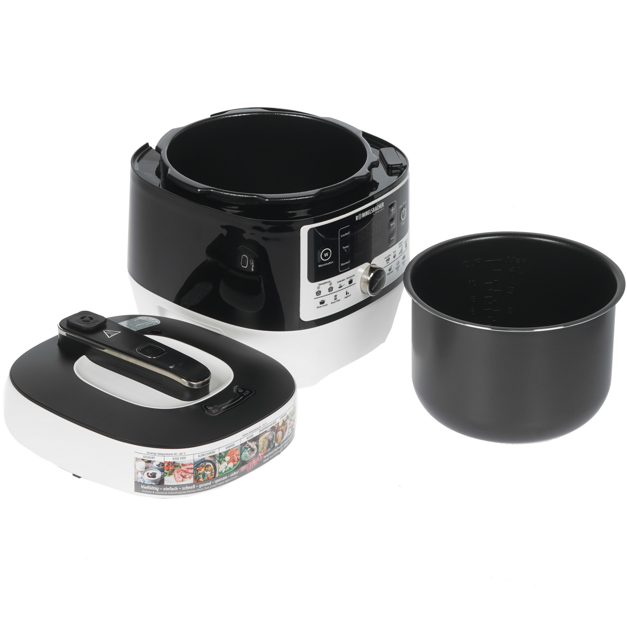 8134869 Мультиварка-скороварка Rommelsbacher MD 1000 белый STDN-0048021 - Вид №5