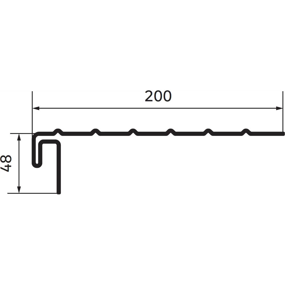 83577613 J-профиль фаска Artens 3000 мм цвет белый STLM-0041981  - Вид №1