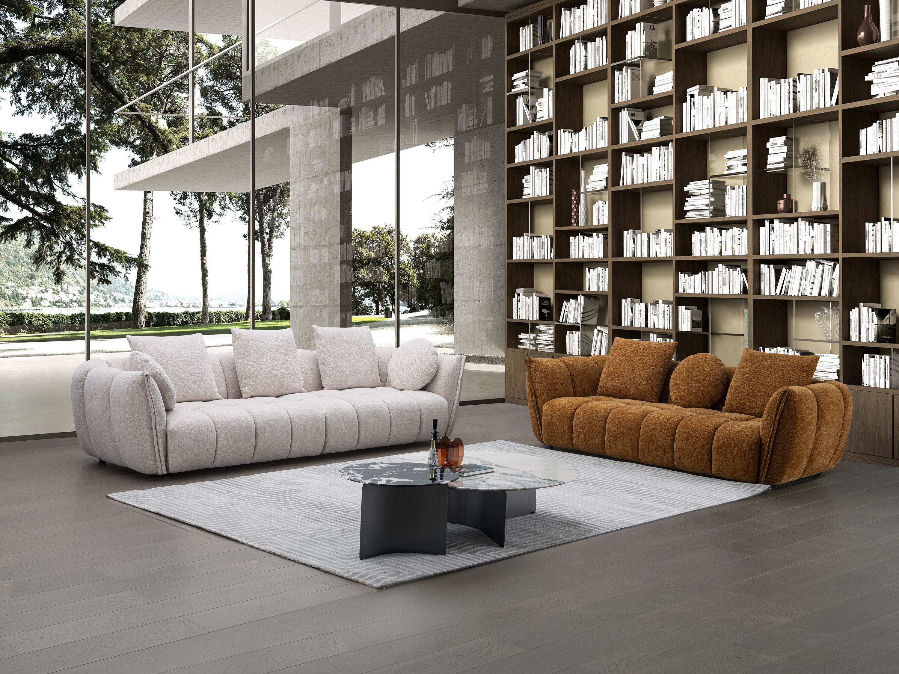 3-местный тканевый диван CAMPO DE' FIORI MACCHIATO ARCH-00035228 - Вид №12