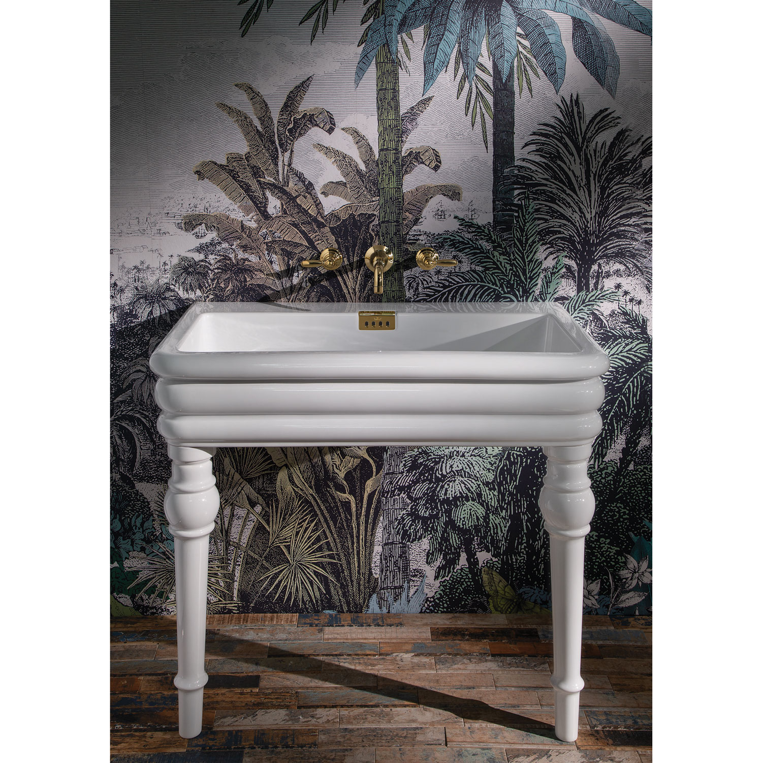 TCSH401WH Консоль Шевингтона 1000мм (одна летка) Thomas Crapper  - Вид №2