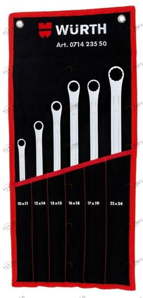 Würth Набор ключей двойных многоугольных, 6 шт., Удлинн. Assortimenti chiavi 071423550
