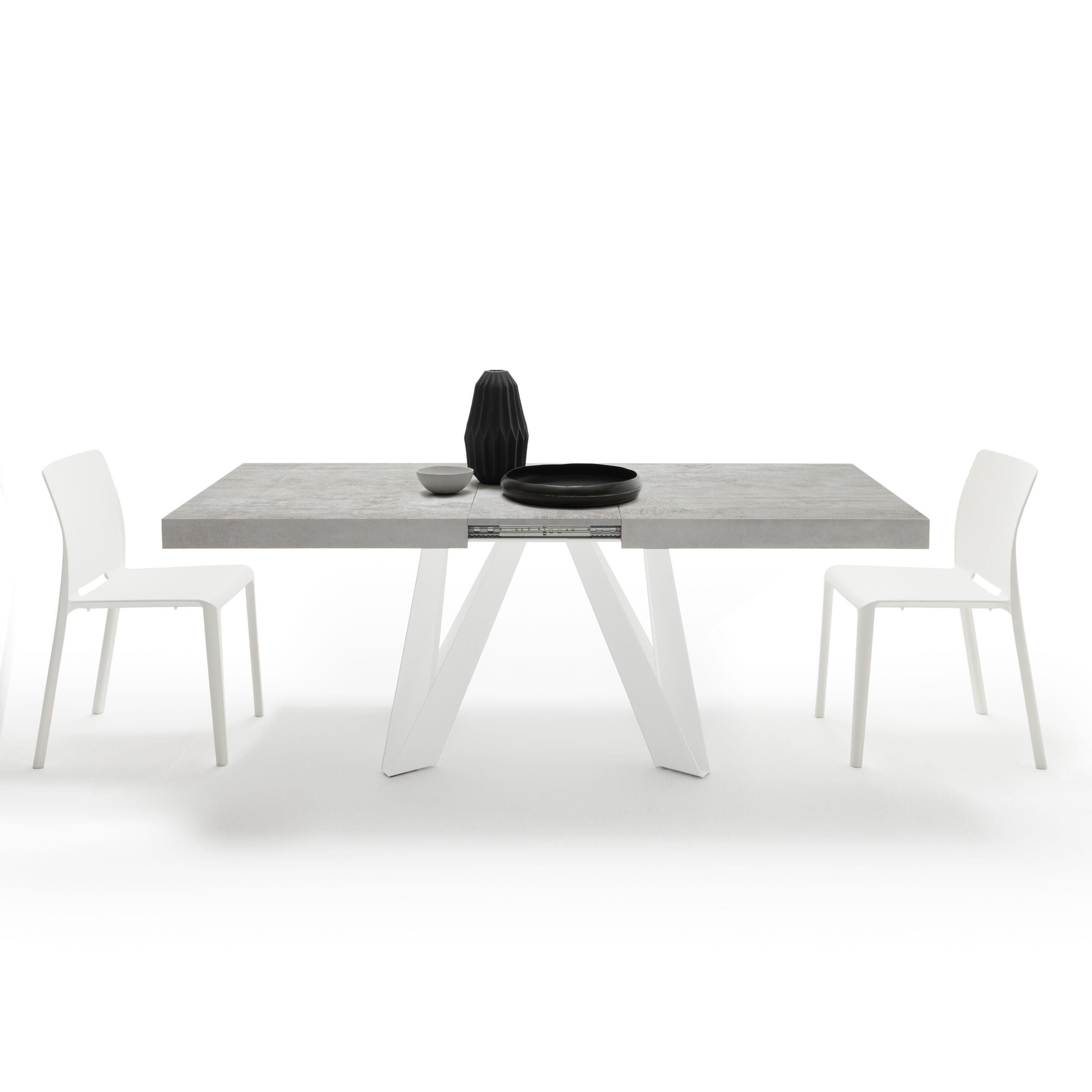 Выдвижной прямоугольный стол из железа с меламиновой столешницей Mobili Fiver ROMINA ARCH-00069646 - Вид №38