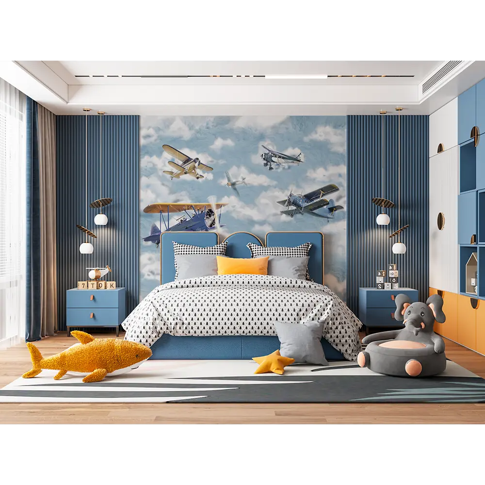 Фотообои Самолеты в небе флизелиновые 300x270 см L13-859 85283382 STLM-2070819 FBRUSH 3D FLIZART - Вид №2