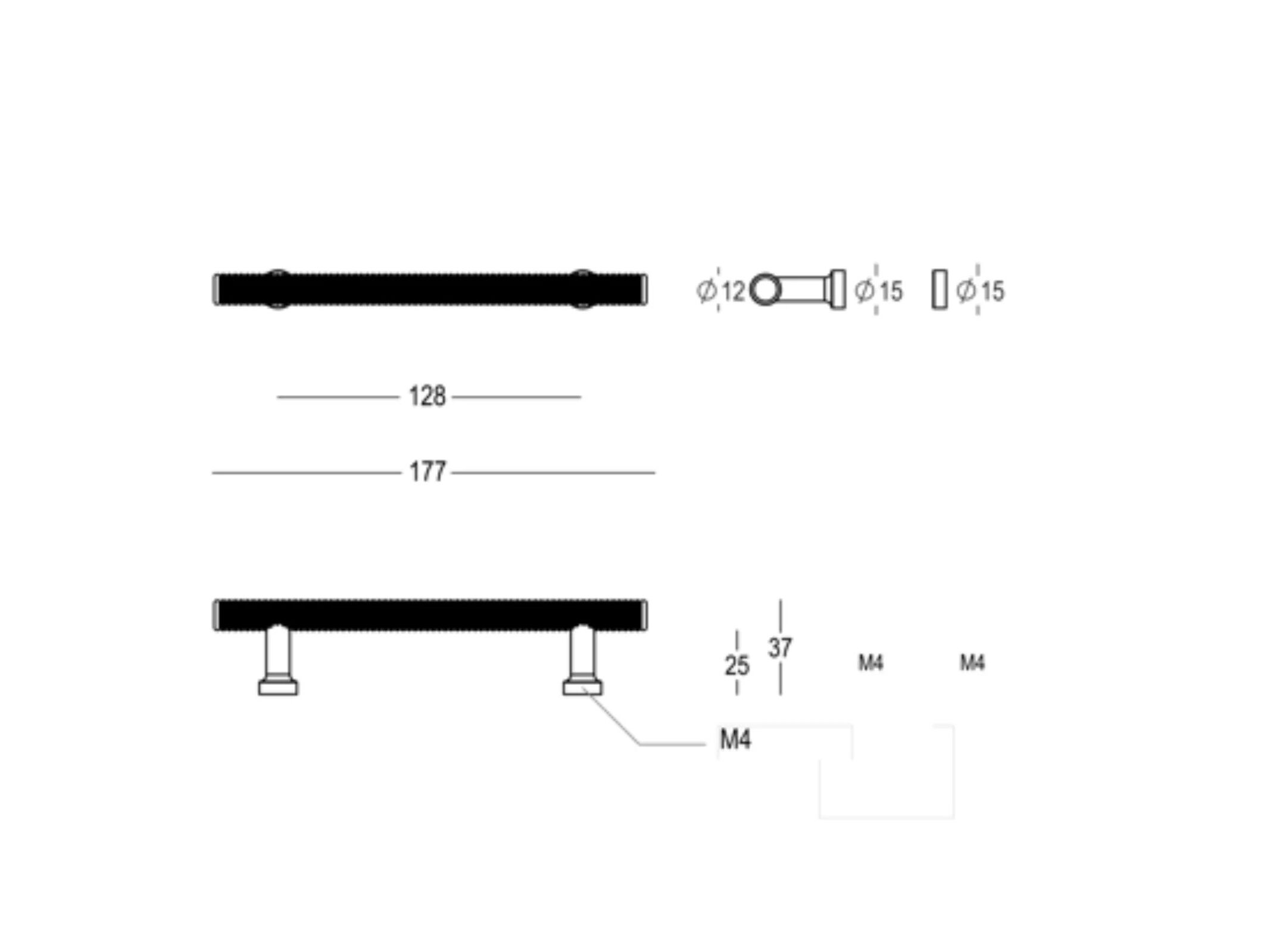 Латунь мост мебельная ручка Quincalux London ARCH-00097961 - Вид №4