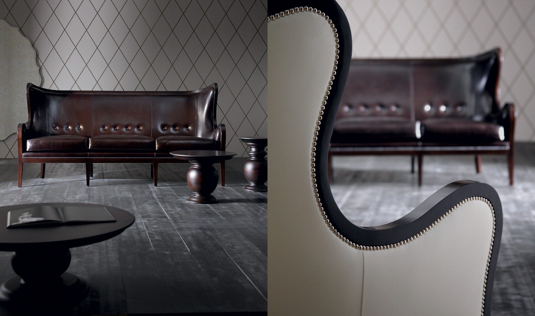 Кожаный диван с высокой спинкой OPERA CONTEMPORARY Vanessa ARCH-00123479 - Вид №1