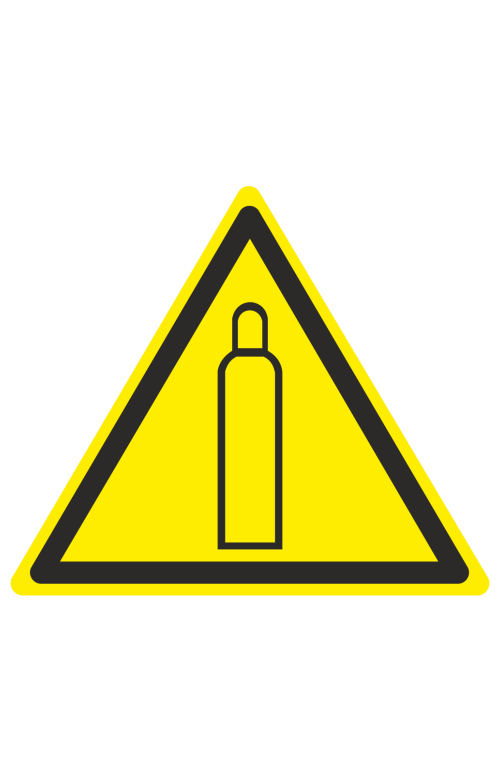 68443 Знак "Газовый баллон"  Предупреждающие знаки размер 100 х 100 мм Спецодежда 