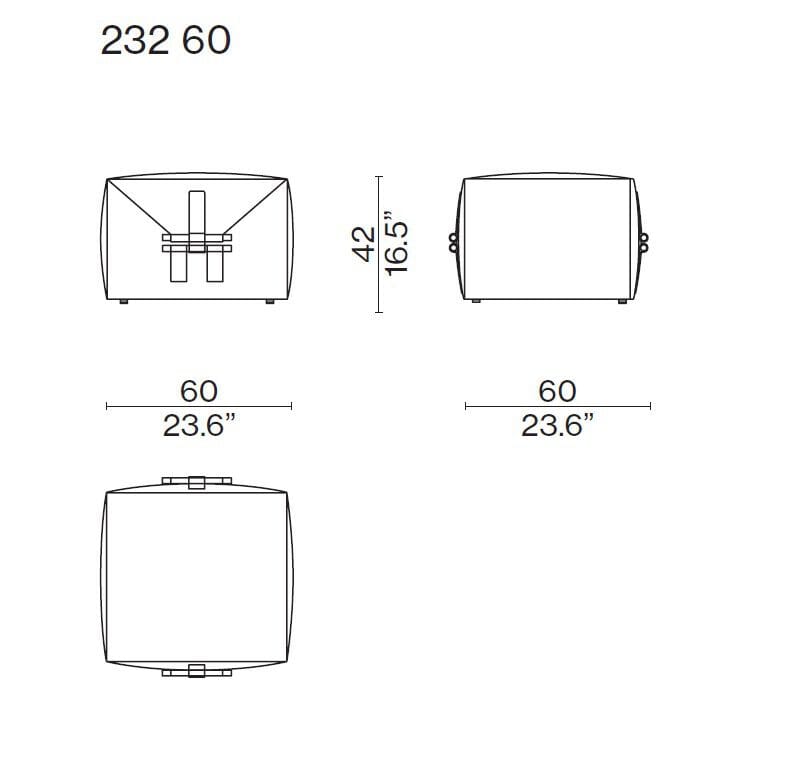 Квадратный пуф CASSINA SOMEWHERE EL - S ARCH-00077874 - Вид №3