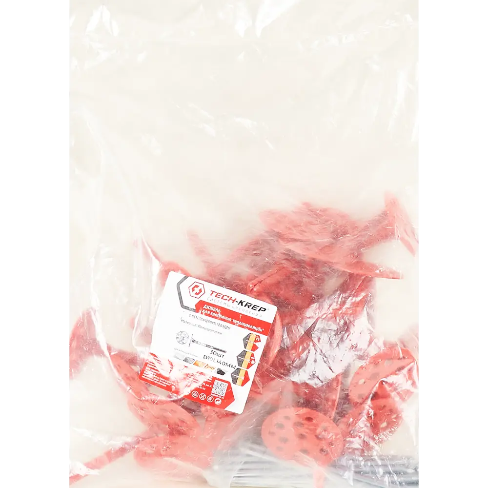 TECH-KREP Дюбель тарельчатый для теплоизоляции 10×140 мм с металлическим гвоздем 84038990 STLM-0046357 - Вид №3