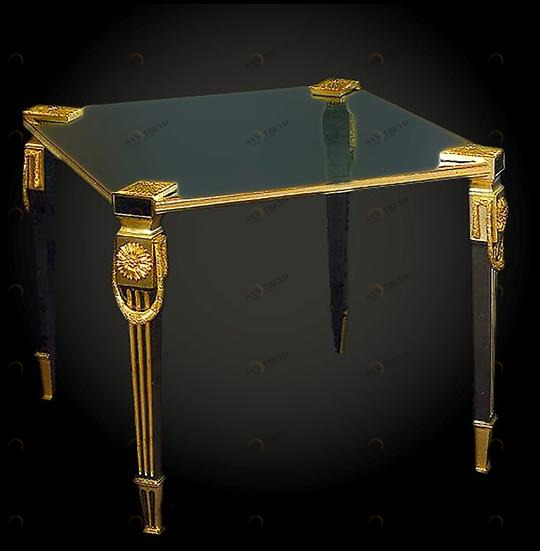 Tisserant Квадратный стол из бронзы sun-id-1348654