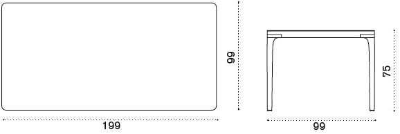 Ethimo Прямоугольный садовый стол из керамогранита Play Pltrm2__t - Вид №6