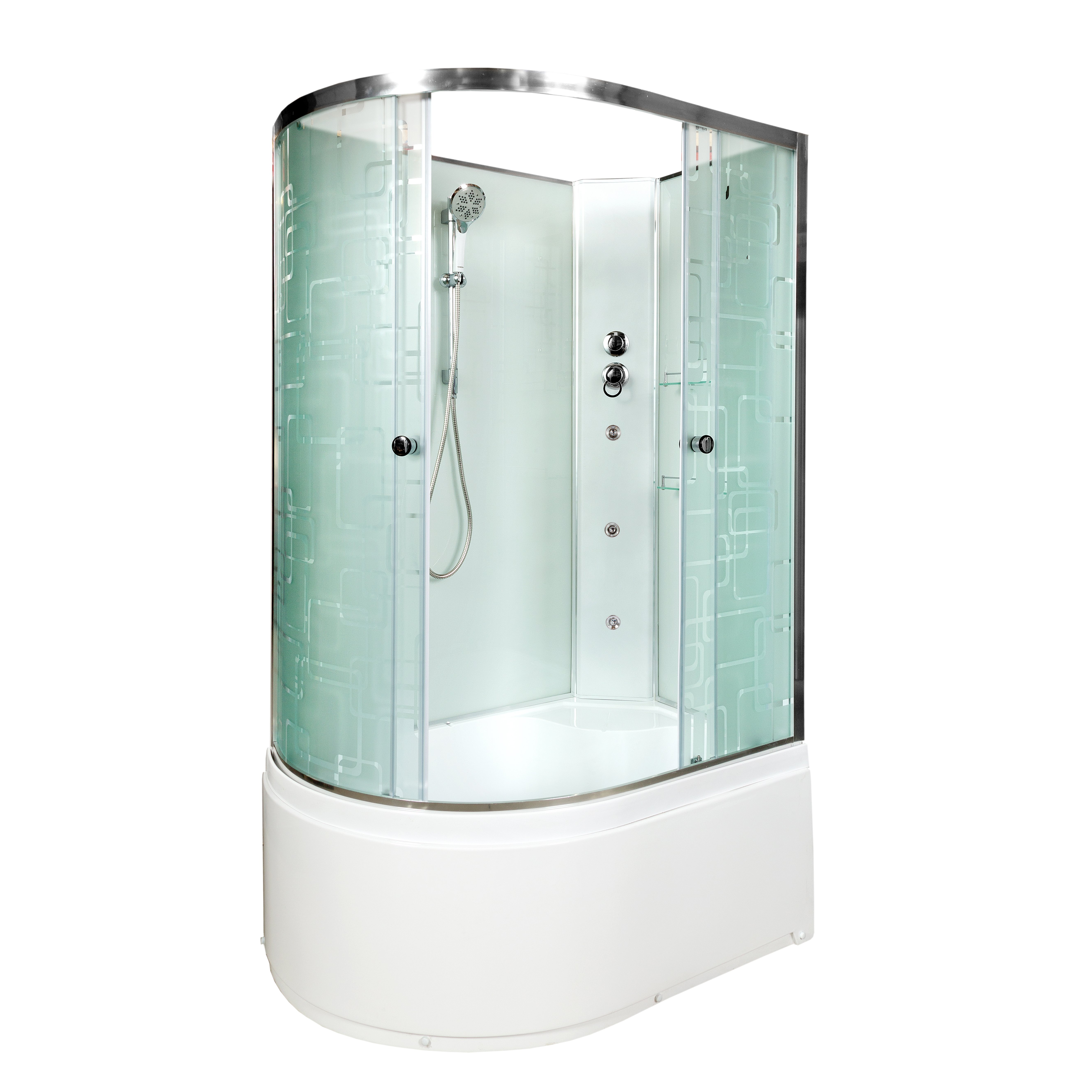 ЕМ2790 LED Душевая кабина DETO Серия ЕМ ЕМ4512 R N с гидромассажем (гм.) - Вид №6